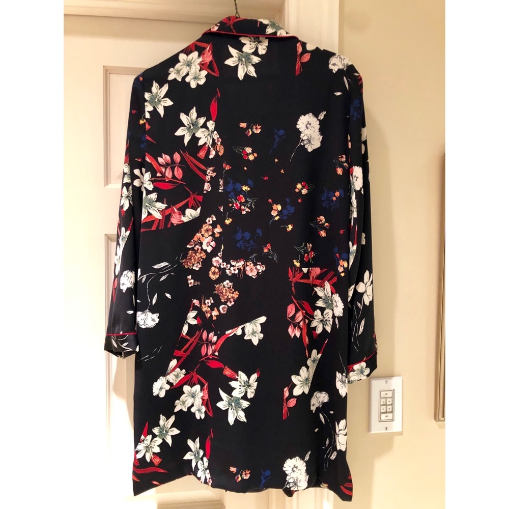 Floral shirt dress